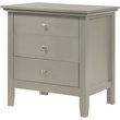 Home Square 2-Piece Set with 5-Drawer Chest & 3-Drawer Nightstand in Champagne
