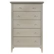 Home Square 2-Piece Set with 5-Drawer Chest & 3-Drawer Nightstand in Champagne