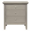 Home Square 2-Piece Set with 5-Drawer Chest & 3-Drawer Nightstand in Champagne