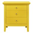 Home Square 2-Piece Set with 5-Drawer Chest and 3-Drawer Nightstand in Yellow