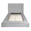 Home Square 2-Piece Set with Platform Queen Bed & Wardrobe Armoire Closet