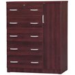 Home Square 3-Piece Set with Queen Bed Tall Chest Wardrobe & Nightstand