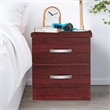 Home Square 2-Piece Set with Tall Chest Wardrobe and 2-Drawer Nightstand