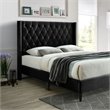Home Square 3-Piece Set with Tufted Queen Bed Dresser with Lock & Nightstand