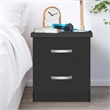 Home Square 3-Piece Set with Tufted Queen Bed Dresser with Lock & Nightstand
