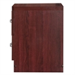 Home Square 2-Piece Set with Dresser with Lock 2-Drawer Nightstand in Mahogany