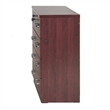 Home Square 2-Piece Set with Dresser with Lock 2-Drawer Nightstand in Mahogany