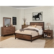 Home Square 2 Piece Bedroom Set with Two 1 Drawer Wood Nightstands in Rustic Pine