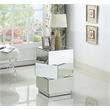 Home Square Stacked Design Mirrored End Table - Set of 2