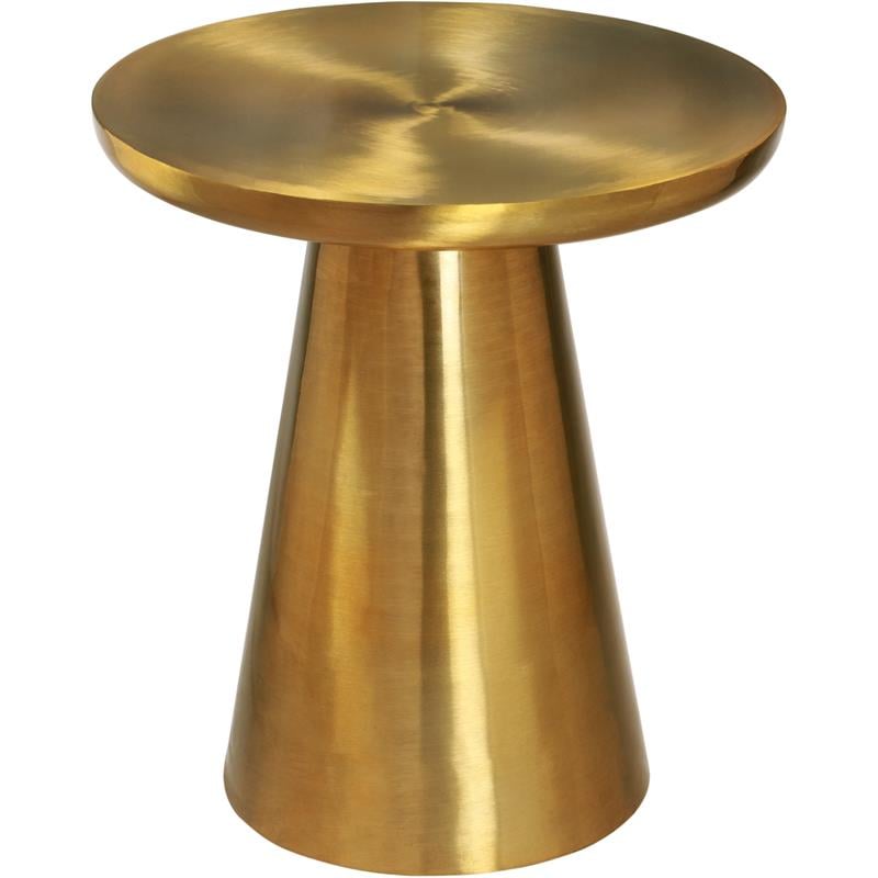 Home Square Furniture Brushed Gold Metal End Table - Set of 2