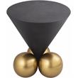 Home Square Cement Textured Top End Table - Set of 2