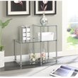 Home Square Designs2Go Three-Tier Clear Glass End Table - Set of 2