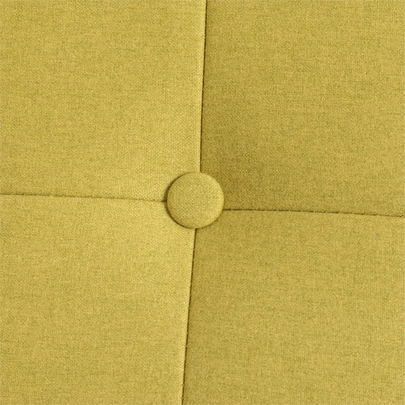 Home Square Natalie Furniture Accent Chair in Yellow - Set of 2