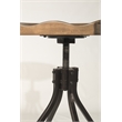 Home Square Furniture Adjustable Swivel Backless Stool- Set of 3