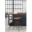 Home Square Furniture Adjustable Swivel Backless Stool- Set of 3