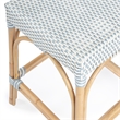 Home Square Twilight Blue & White Rattan Counter Stool - Set of 2