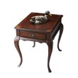 Home Square Traditional End Table in Plantation Cherry - Set of 2