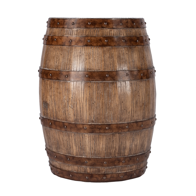 Home Square Round Barrel Table in Praline - Set of 2