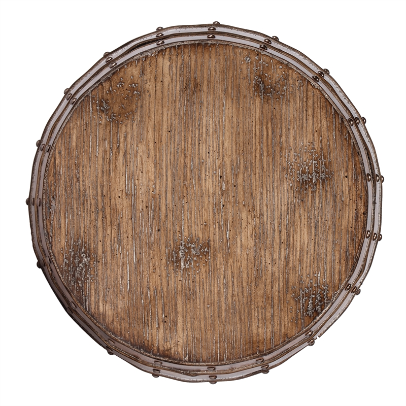 Home Square Round Barrel Table in Praline - Set of 2