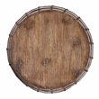 Home Square Round Barrel Table in Praline - Set of 2