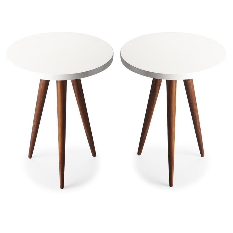 Home Square End Table in Multi-Color - Set of 2
