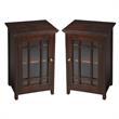 Home Square End Table in Transitional - Set of 2