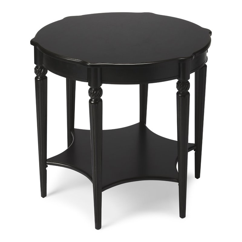 Home Square End Table in Black Licorice - Set of 2