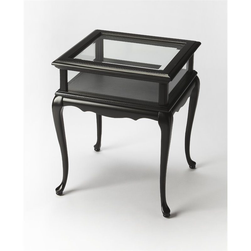 Home Square End Table in Black Licorice - Set of 2