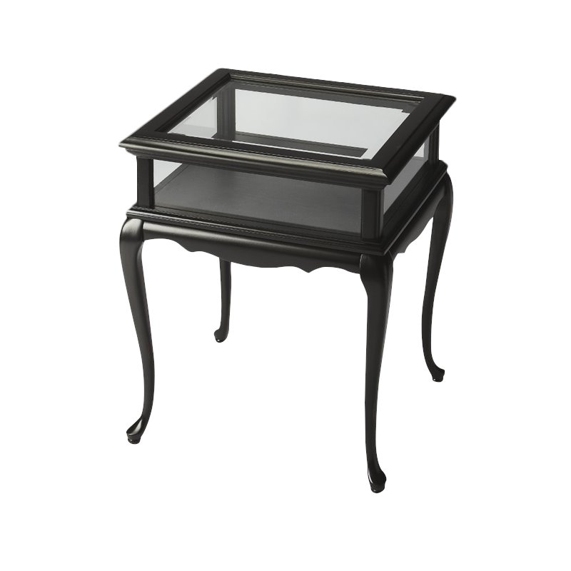 Home Square End Table in Black Licorice - Set of 2