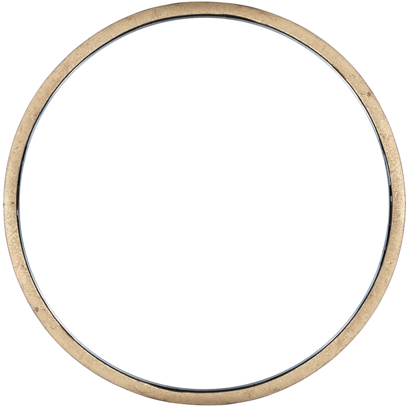 Home Square Metal & Mirror End Table in Gold and Silver - Set of 2