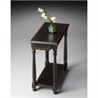 Home Square Chairside Table in Midnight Rose - Set of 2