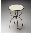 Home Square Metalworks Round End Table in Multi-Color - Set of 2