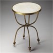 Home Square Metalworks Round End Table in Multi-Color - Set of 2