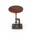 Home Square Industrial Chic Adjustable Accent Table - Set of 2