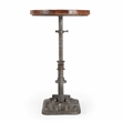 Home Square Industrial Chic Adjustable Accent Table - Set of 2