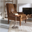 Home Square Industrial Chic Adjustable Accent Table - Set of 2