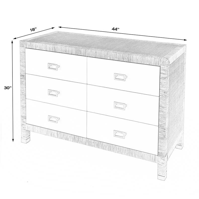 Home Square 3-Piece Wood Set with 2 Wood Chests & 1 Dresser in Natural