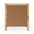 Home Square 3-Piece Wood Set with 2 Nightstands & 1 Chest in Natural