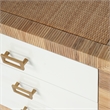 Home Square 3-Piece Wood Set with 2 Nightstands & 1 Chest in Natural