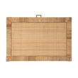 Home Square 1 Drawer Natural Raffia Nightstand - Set of 2