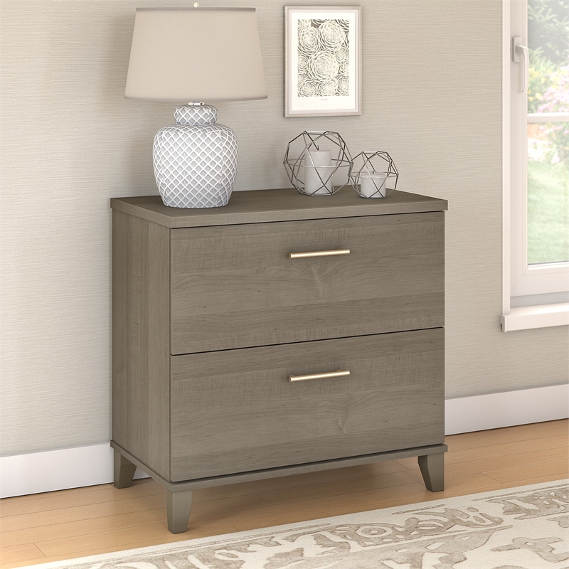 Home Square 2-Piece Set with 72W L Shaped Desk & 2-Drawer File Cabinet