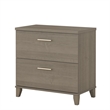 Home Square 2-Piece Set with 72W L Shaped Desk & 2-Drawer File Cabinet
