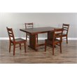 Home Square 4-Piece Set with Side Bench 60