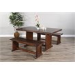 Home Square 4-Piece Set with Side Bench 60
