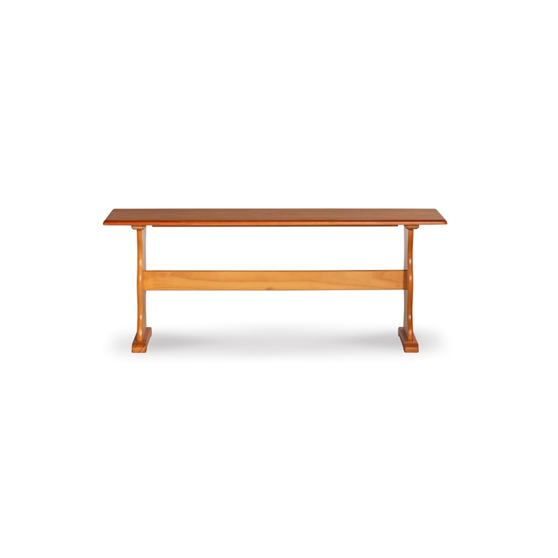 Home Square Furniture 3-Piece Set with 1 Dining Table & 2 Benchs in Natural