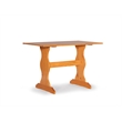Home Square Furniture 3-Piece Set with 1 Dining Table & 2 Benchs in Natural