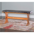 Home Square Furniture 3-Piece Set with 1 Dining Table & 2 Benchs in Natural