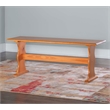 Home Square Furniture 3-Piece Set with 1 Dining Table & 2 Benchs in Natural