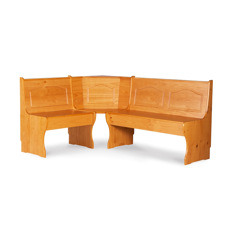 Home Square Furniture 2-Piece Set with Dining Table & Corner Unit in Natural