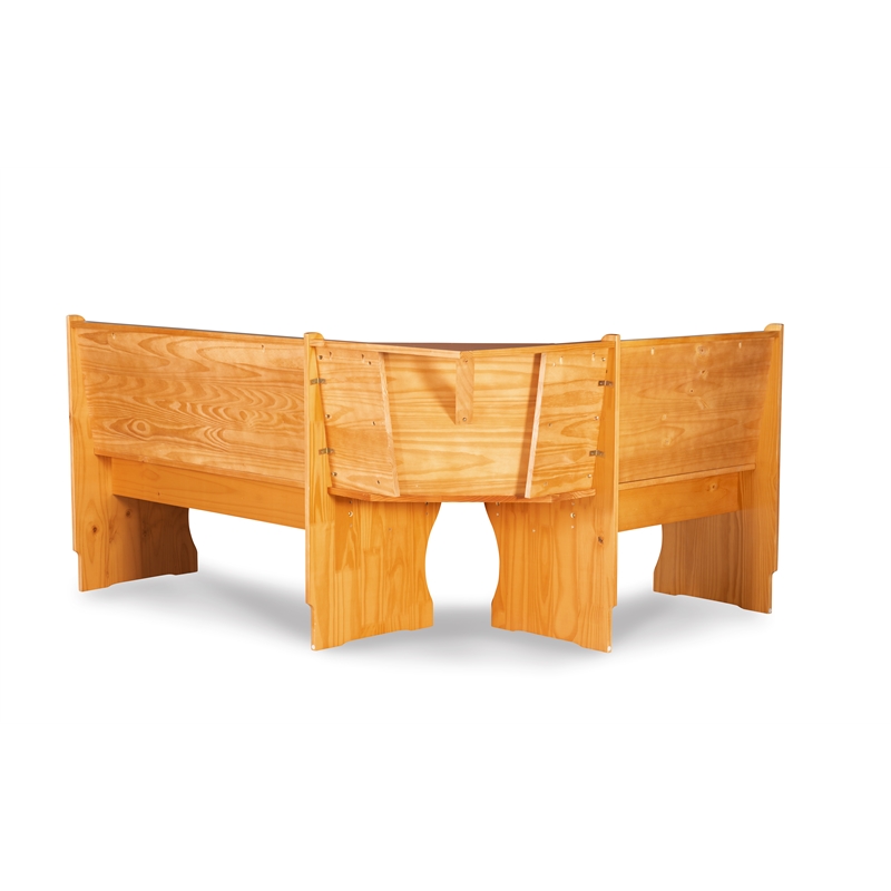 Home Square Furniture 2-Piece Set with Dining Table & Corner Unit in Natural